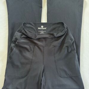 90 Degree By Reflex Women's Black Yoga Flare